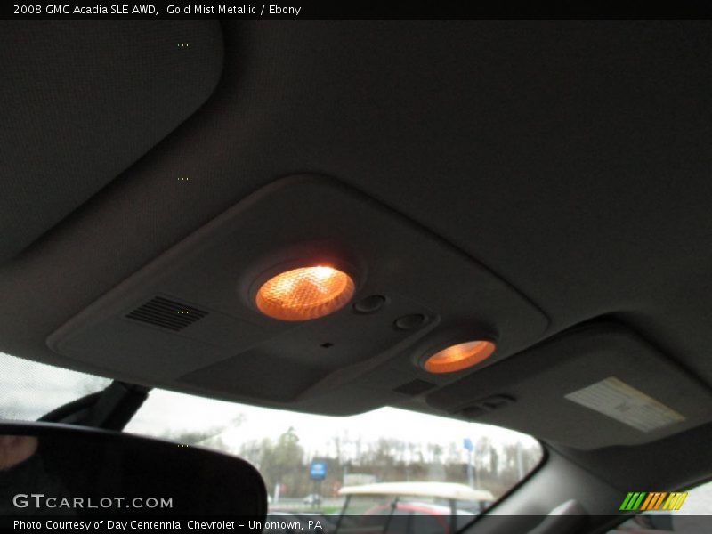 Gold Mist Metallic / Ebony 2008 GMC Acadia SLE AWD