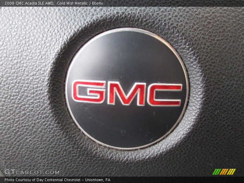 Gold Mist Metallic / Ebony 2008 GMC Acadia SLE AWD
