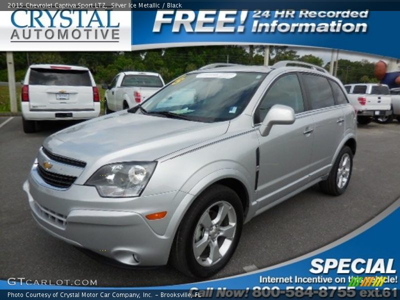 Silver Ice Metallic / Black 2015 Chevrolet Captiva Sport LTZ