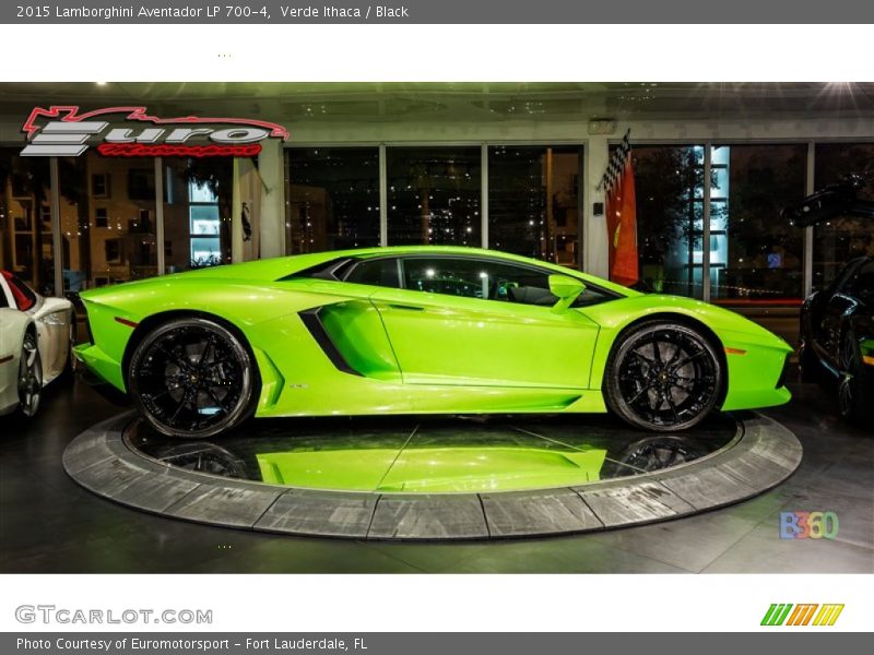 Verde Ithaca / Black 2015 Lamborghini Aventador LP 700-4