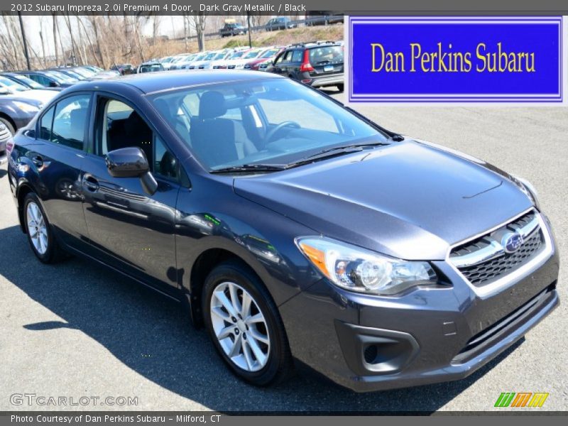 Dark Gray Metallic / Black 2012 Subaru Impreza 2.0i Premium 4 Door