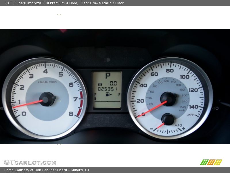 Dark Gray Metallic / Black 2012 Subaru Impreza 2.0i Premium 4 Door