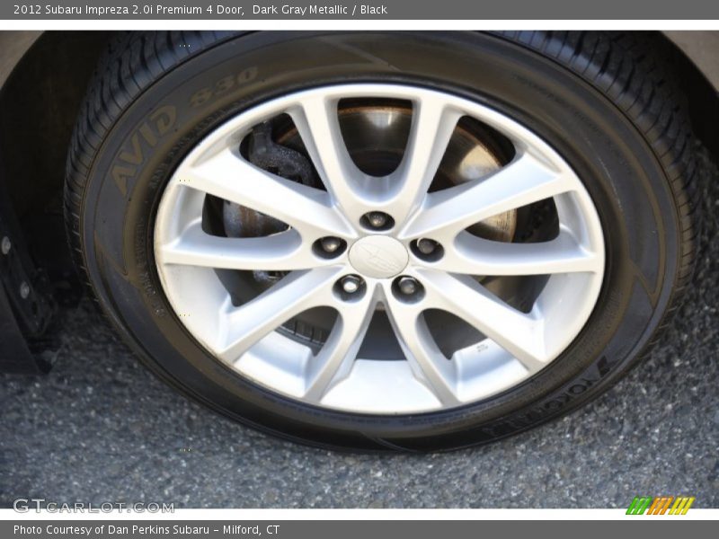 Dark Gray Metallic / Black 2012 Subaru Impreza 2.0i Premium 4 Door