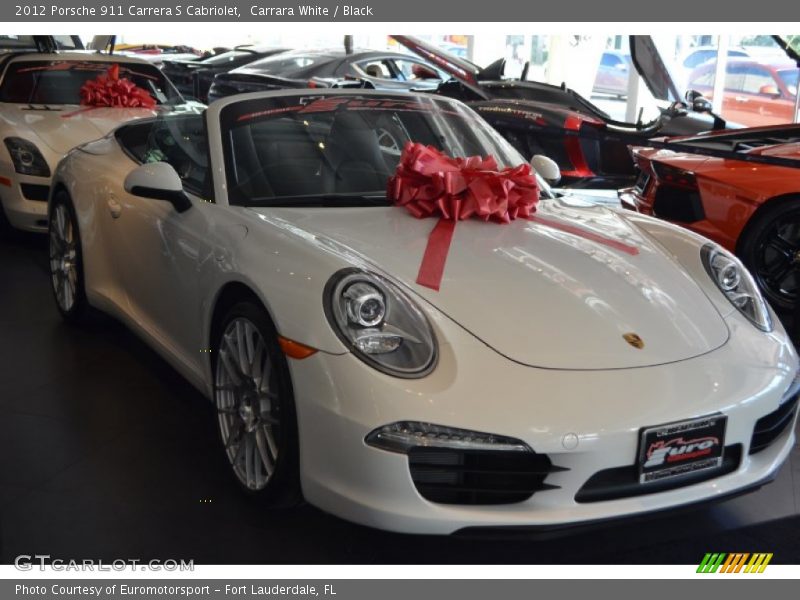 Carrara White / Black 2012 Porsche 911 Carrera S Cabriolet