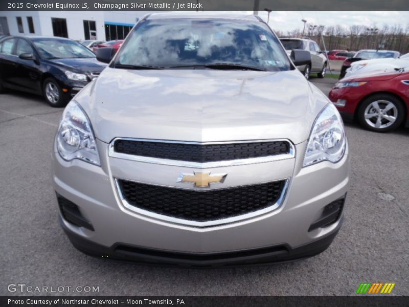 Champagne Silver Metallic / Jet Black 2015 Chevrolet Equinox LS