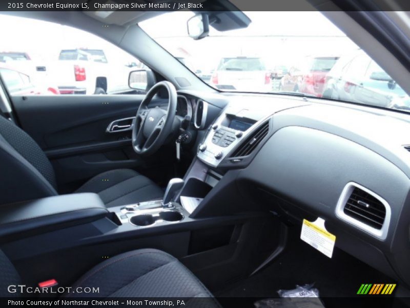 Champagne Silver Metallic / Jet Black 2015 Chevrolet Equinox LS
