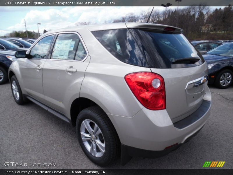 Champagne Silver Metallic / Jet Black 2015 Chevrolet Equinox LS