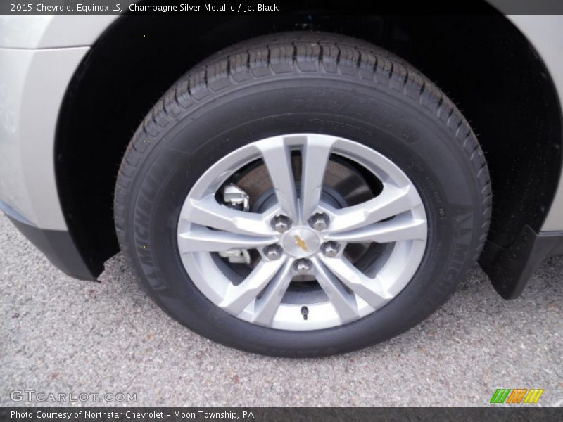 Champagne Silver Metallic / Jet Black 2015 Chevrolet Equinox LS