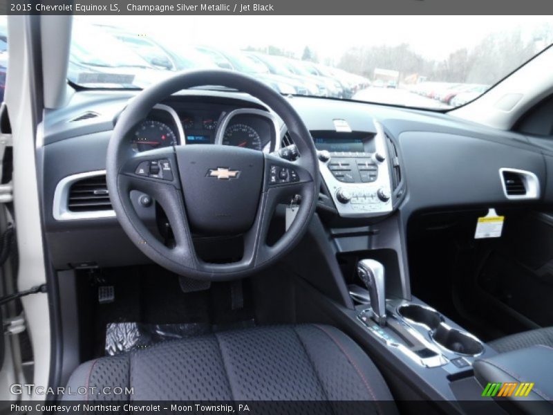 Champagne Silver Metallic / Jet Black 2015 Chevrolet Equinox LS
