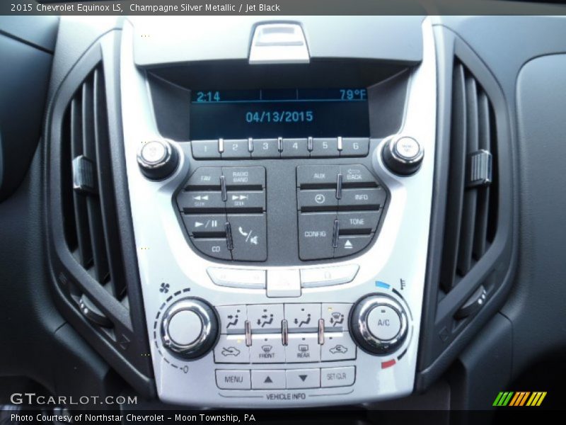 Champagne Silver Metallic / Jet Black 2015 Chevrolet Equinox LS