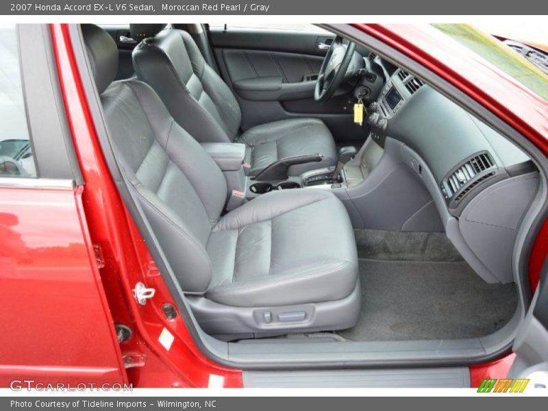 Moroccan Red Pearl / Gray 2007 Honda Accord EX-L V6 Sedan