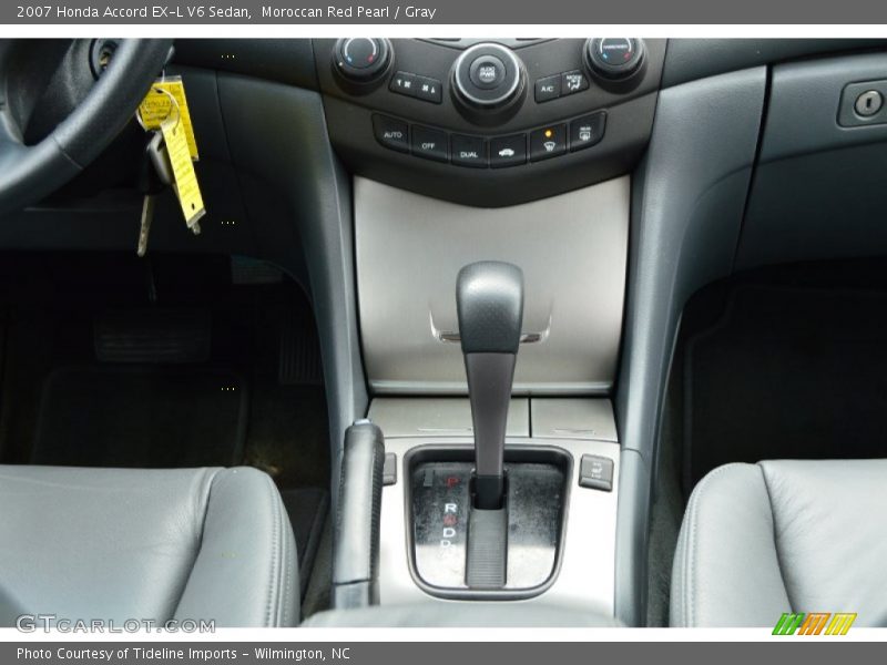 Moroccan Red Pearl / Gray 2007 Honda Accord EX-L V6 Sedan