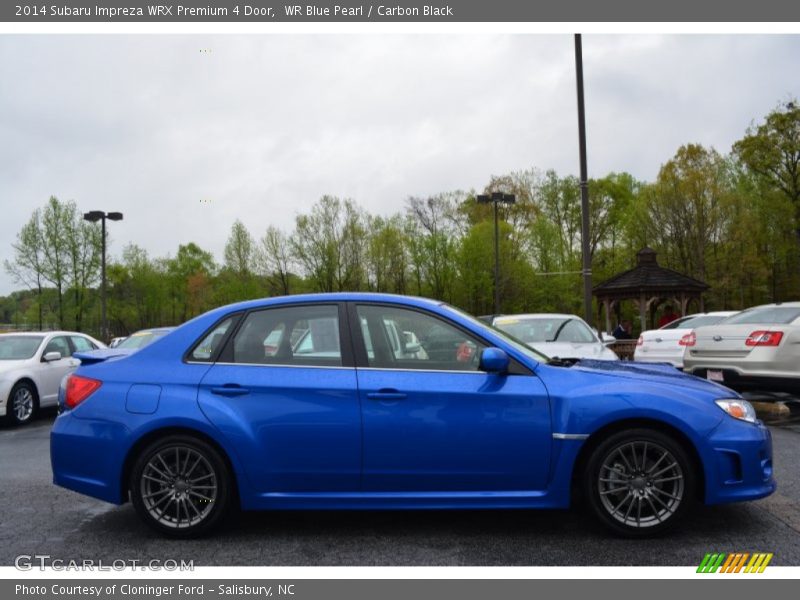 WR Blue Pearl / Carbon Black 2014 Subaru Impreza WRX Premium 4 Door