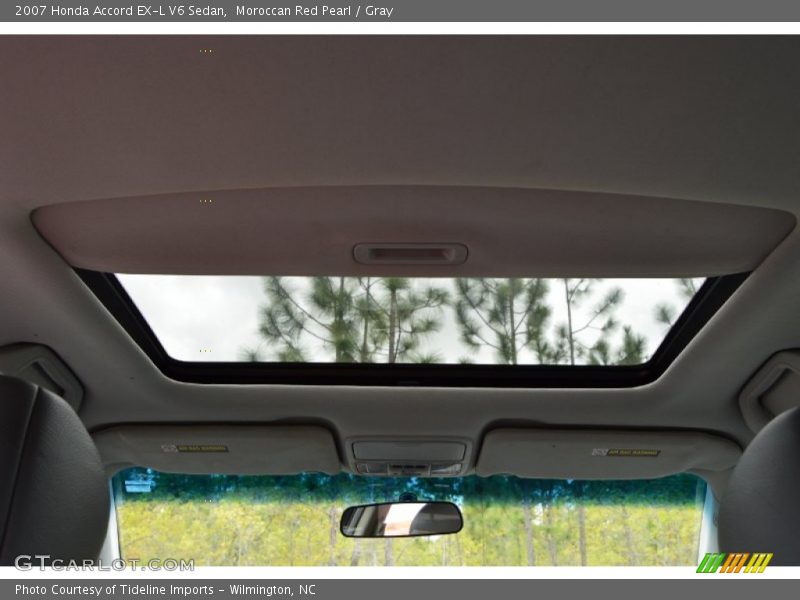 Moroccan Red Pearl / Gray 2007 Honda Accord EX-L V6 Sedan