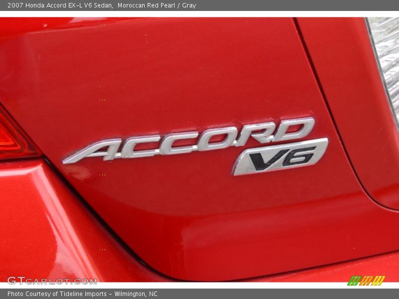 Moroccan Red Pearl / Gray 2007 Honda Accord EX-L V6 Sedan