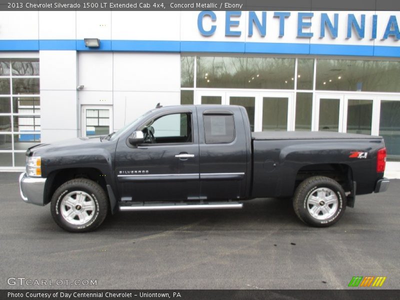 Concord Metallic / Ebony 2013 Chevrolet Silverado 1500 LT Extended Cab 4x4