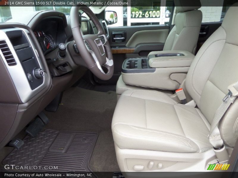 Iridium Metallic / Cocoa/Dune 2014 GMC Sierra 1500 SLT Double Cab