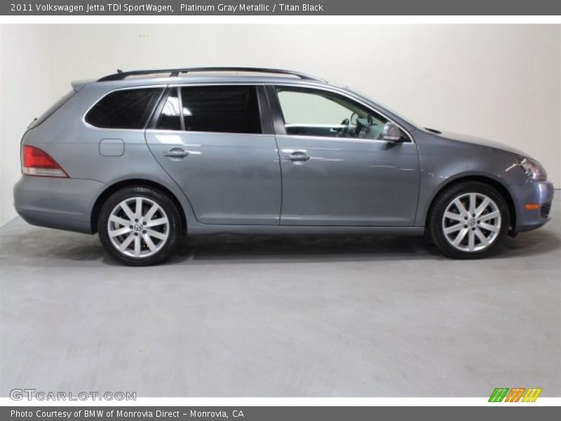 Platinum Gray Metallic / Titan Black 2011 Volkswagen Jetta TDI SportWagen
