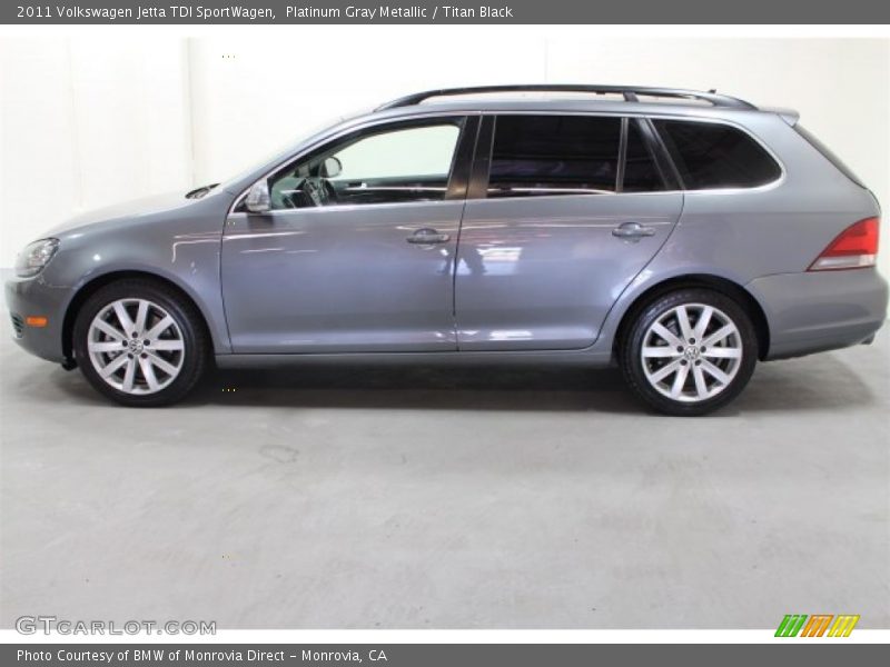 Platinum Gray Metallic / Titan Black 2011 Volkswagen Jetta TDI SportWagen