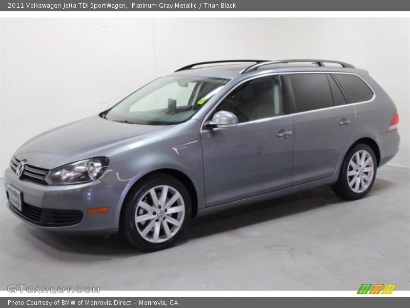 Platinum Gray Metallic / Titan Black 2011 Volkswagen Jetta TDI SportWagen
