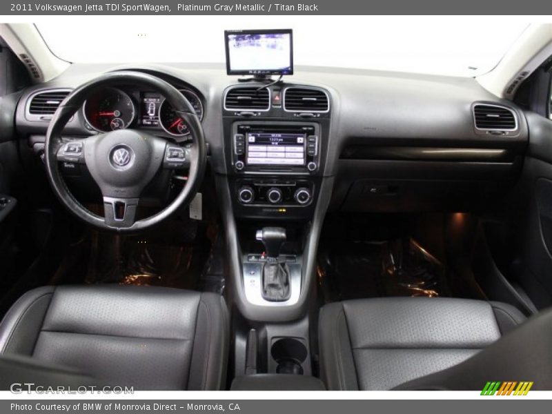 Platinum Gray Metallic / Titan Black 2011 Volkswagen Jetta TDI SportWagen