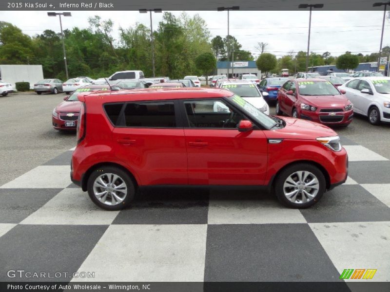 Inferno Red / Black 2015 Kia Soul +