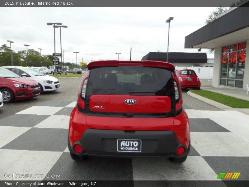 Inferno Red / Black 2015 Kia Soul +