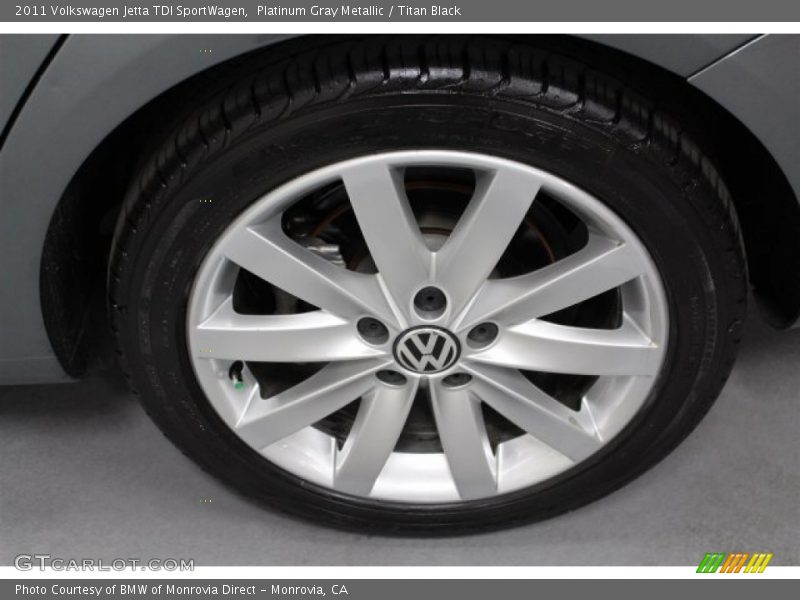 Platinum Gray Metallic / Titan Black 2011 Volkswagen Jetta TDI SportWagen