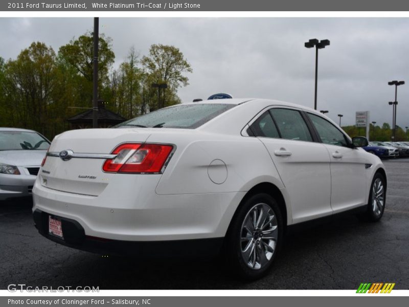 White Platinum Tri-Coat / Light Stone 2011 Ford Taurus Limited