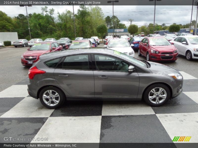 Sterling Gray / Medium Light Stone 2014 Ford Focus SE Hatchback