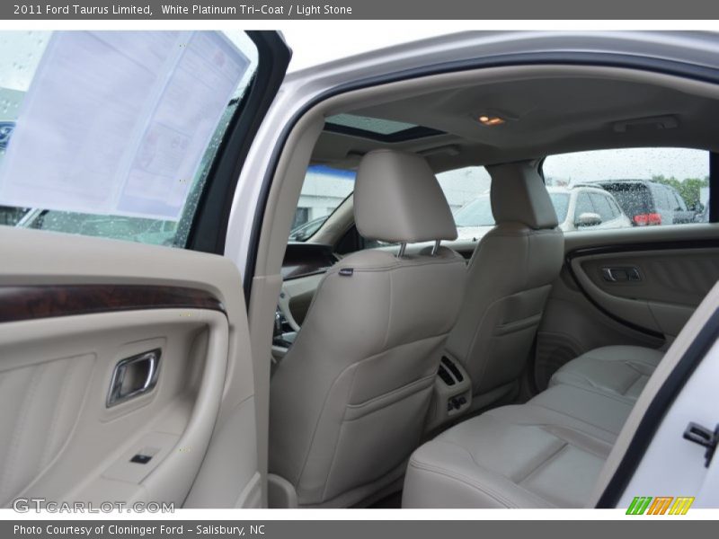 White Platinum Tri-Coat / Light Stone 2011 Ford Taurus Limited