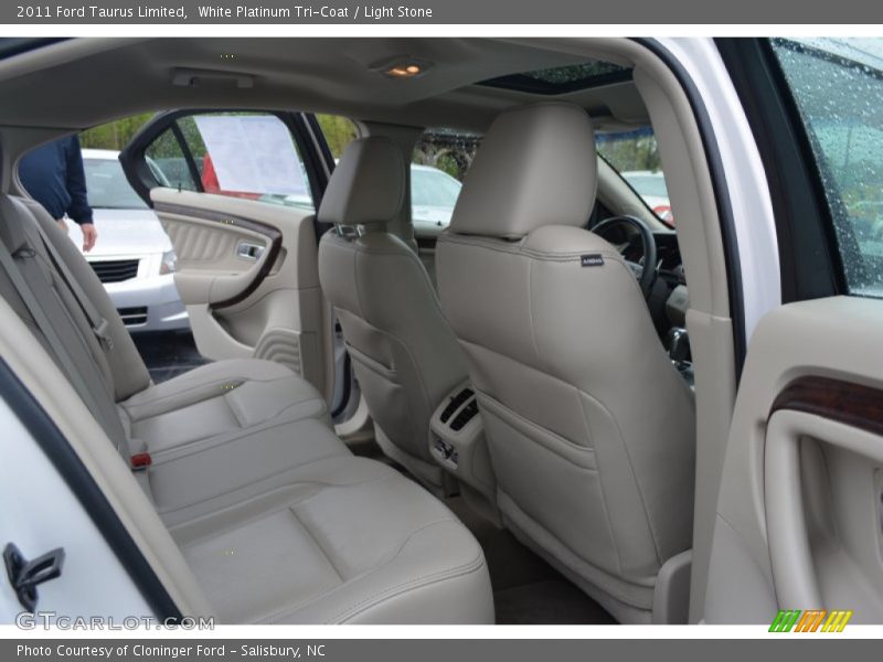 White Platinum Tri-Coat / Light Stone 2011 Ford Taurus Limited