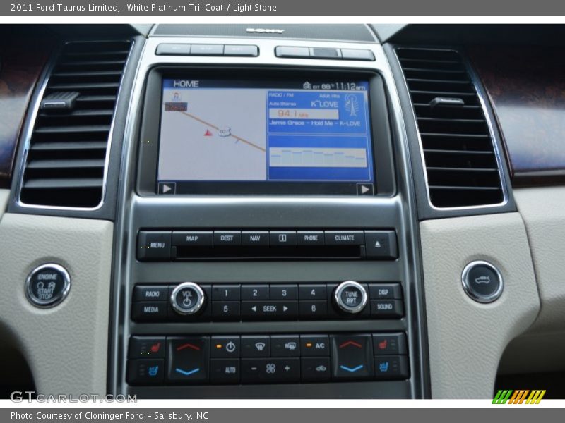White Platinum Tri-Coat / Light Stone 2011 Ford Taurus Limited