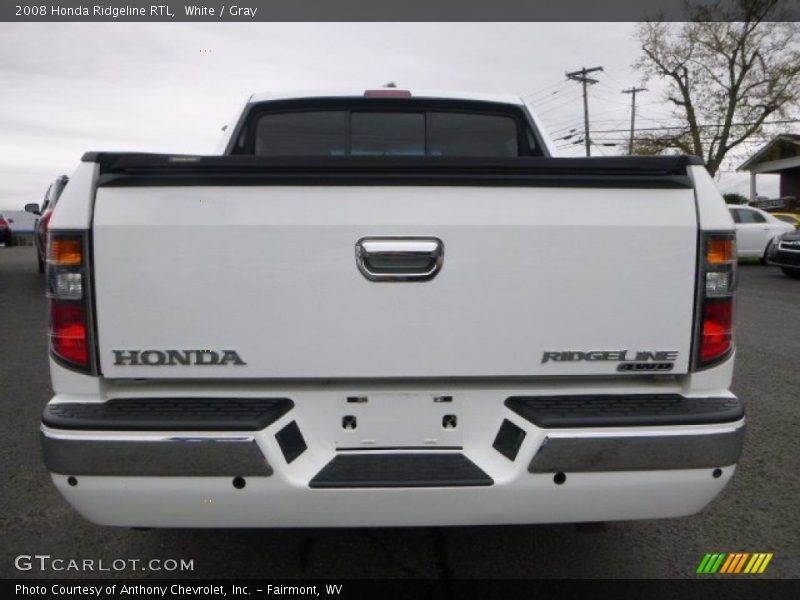 White / Gray 2008 Honda Ridgeline RTL