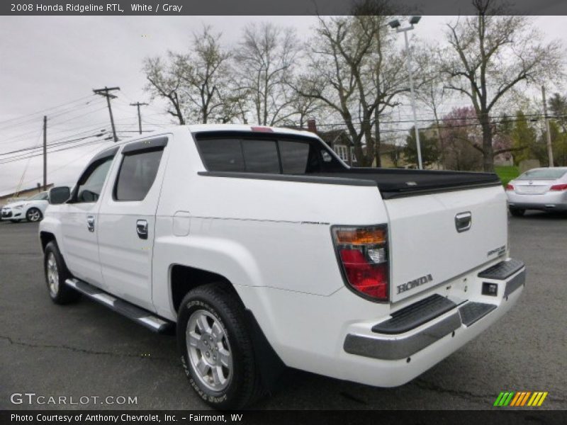 White / Gray 2008 Honda Ridgeline RTL