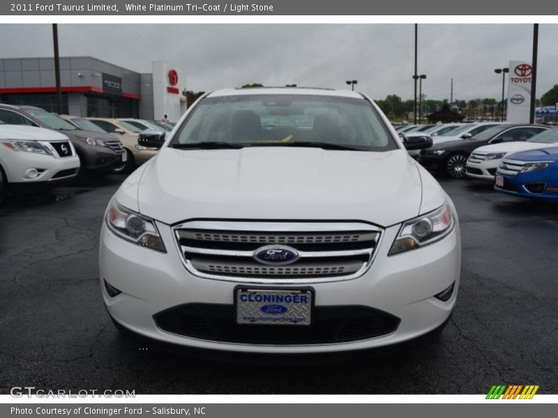 White Platinum Tri-Coat / Light Stone 2011 Ford Taurus Limited