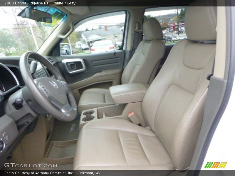 White / Gray 2008 Honda Ridgeline RTL