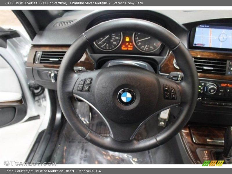 Titanium Silver Metallic / Everest Grey/Black 2013 BMW 3 Series 328i Convertible