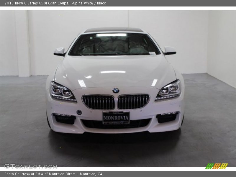 Alpine White / Black 2015 BMW 6 Series 650i Gran Coupe