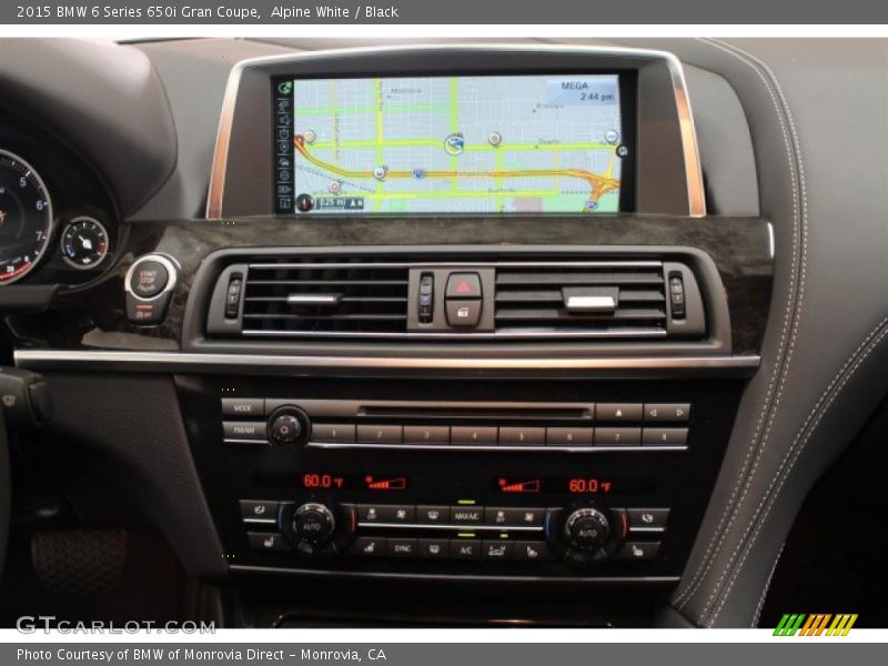 Alpine White / Black 2015 BMW 6 Series 650i Gran Coupe