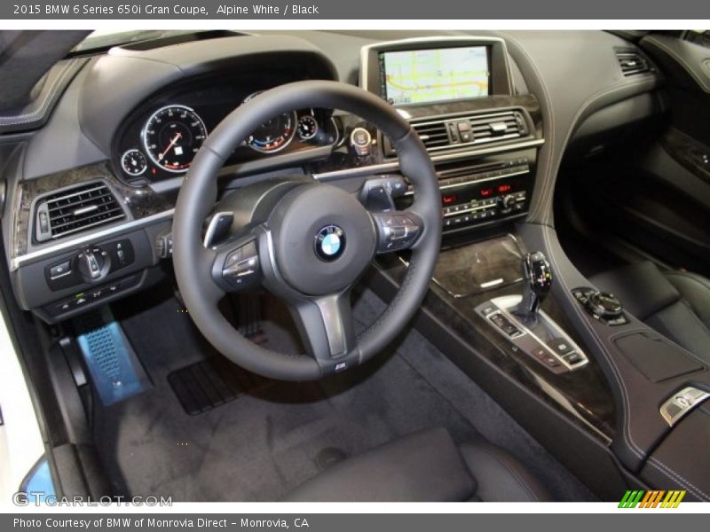 Alpine White / Black 2015 BMW 6 Series 650i Gran Coupe