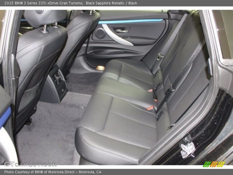Rear Seat of 2015 3 Series 335i xDrive Gran Turismo