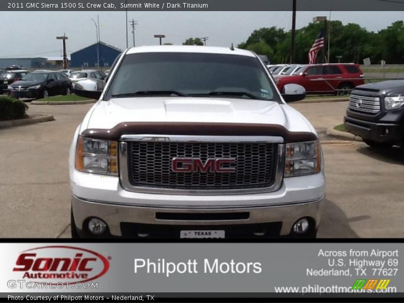 Summit White / Dark Titanium 2011 GMC Sierra 1500 SL Crew Cab