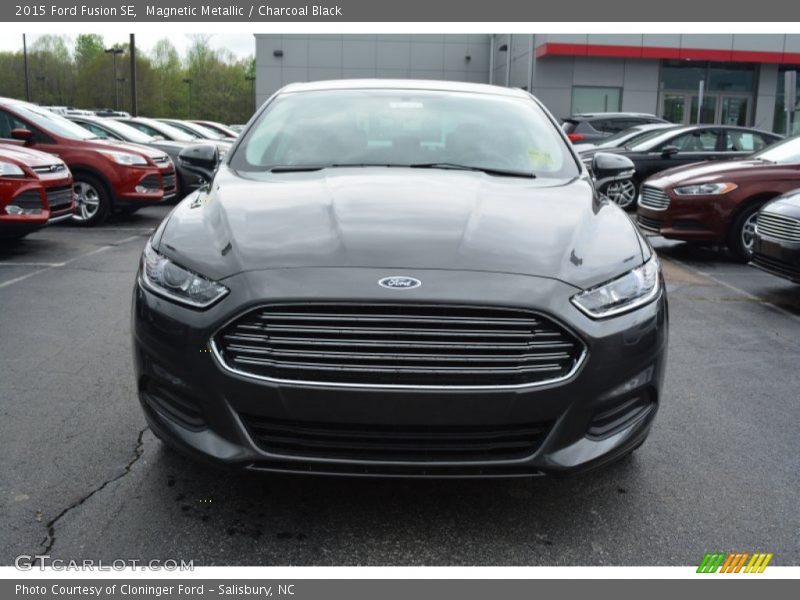 Magnetic Metallic / Charcoal Black 2015 Ford Fusion SE