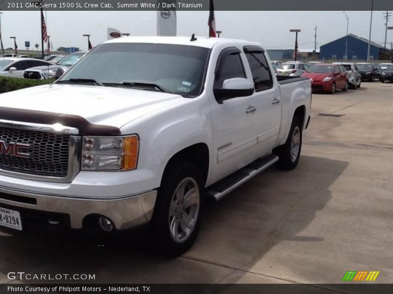 Summit White / Dark Titanium 2011 GMC Sierra 1500 SL Crew Cab