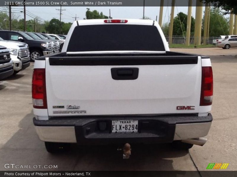 Summit White / Dark Titanium 2011 GMC Sierra 1500 SL Crew Cab