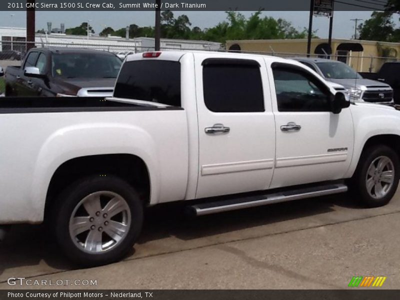 Summit White / Dark Titanium 2011 GMC Sierra 1500 SL Crew Cab