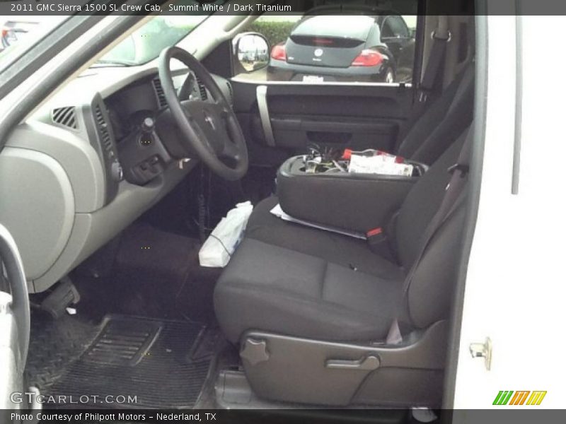 Summit White / Dark Titanium 2011 GMC Sierra 1500 SL Crew Cab