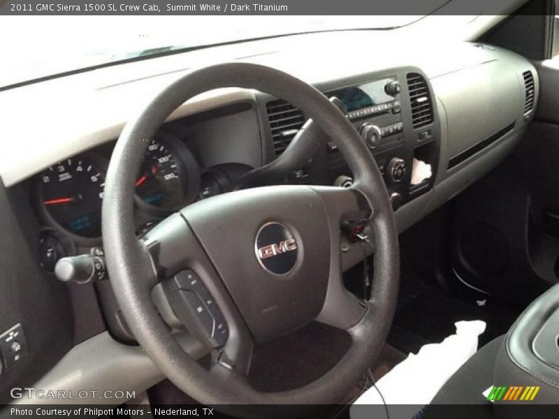 Summit White / Dark Titanium 2011 GMC Sierra 1500 SL Crew Cab