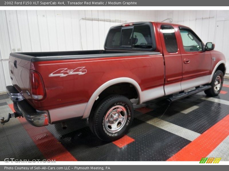 Toreador Red Metallic / Medium Graphite 2002 Ford F150 XLT SuperCab 4x4